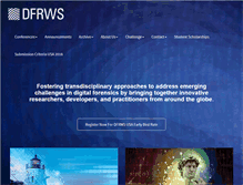 Tablet Screenshot of dfrws.org